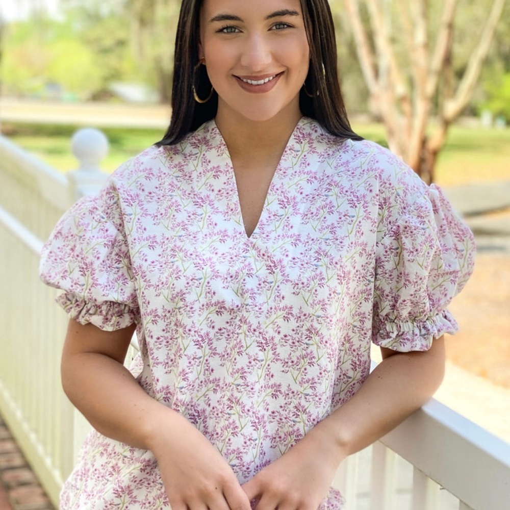 Brooke Wright Spring Puff Top